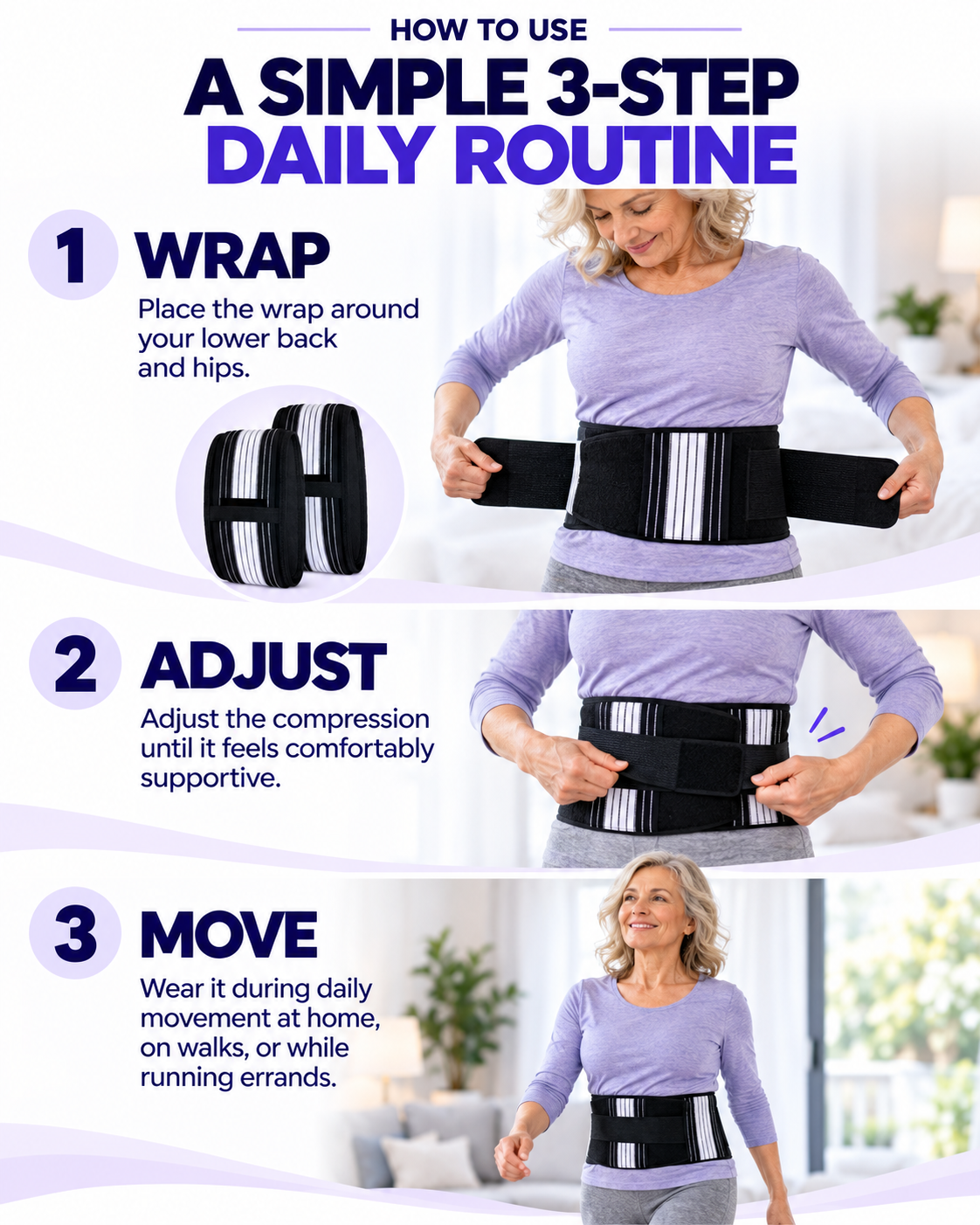 OMNI™ ReliefWrap — Lower Back & Hip Support